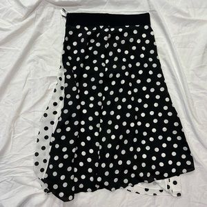 Alice + Olivia polka dots flare skirt